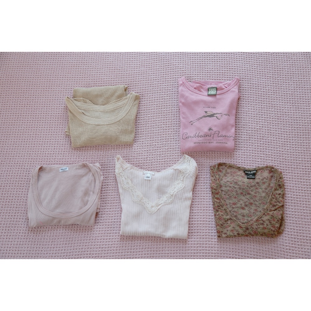 Bundle: Pink Long-sleeve tops (5)